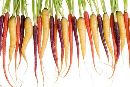 Lauch, Karotten, Zwiebeln und Meer<br>rettich zählen zum Wurzelgemüse