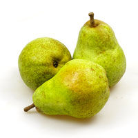 Birnen sind ein säurearmes Obst, enthalten aber etwas soviel Zucker wie Äpfel.
