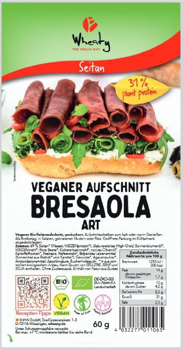 Produktfoto zu Wheaty Dry-Agesd Bresola 60g