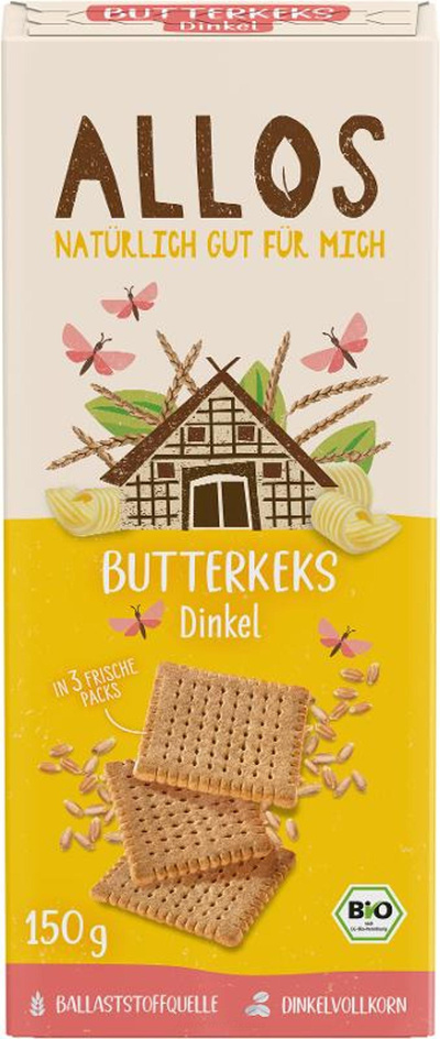 product photo for Dinkel Butterkeks 150 g