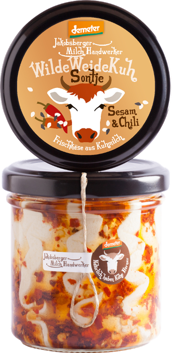 Produktfoto zu Frischkäse Sesam & Chili 140g