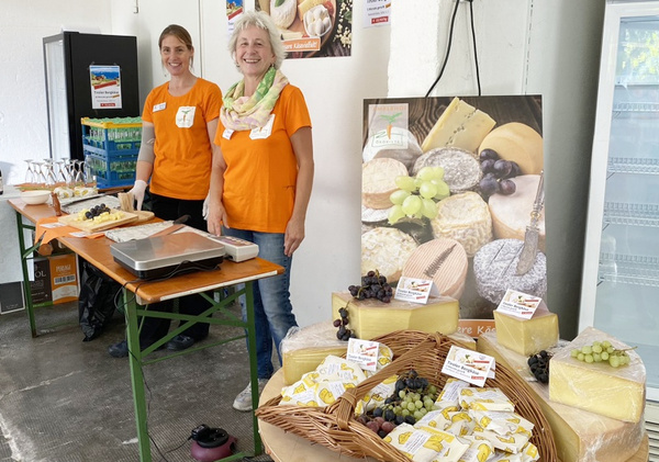 Zum Team Käse gehörten Tanja und Marita
