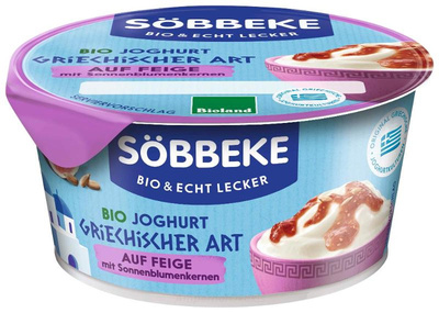 product photo for Joghurt griechische Art auf Feige mit Sonnenblumenkerne 150g