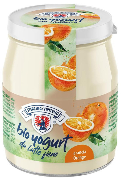 Produktfoto zu Joghurt Orange 150g kein Pfandglas Milchhof Sterzing