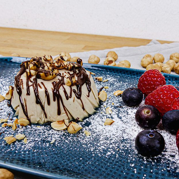 Haselnuss Panna Cotta