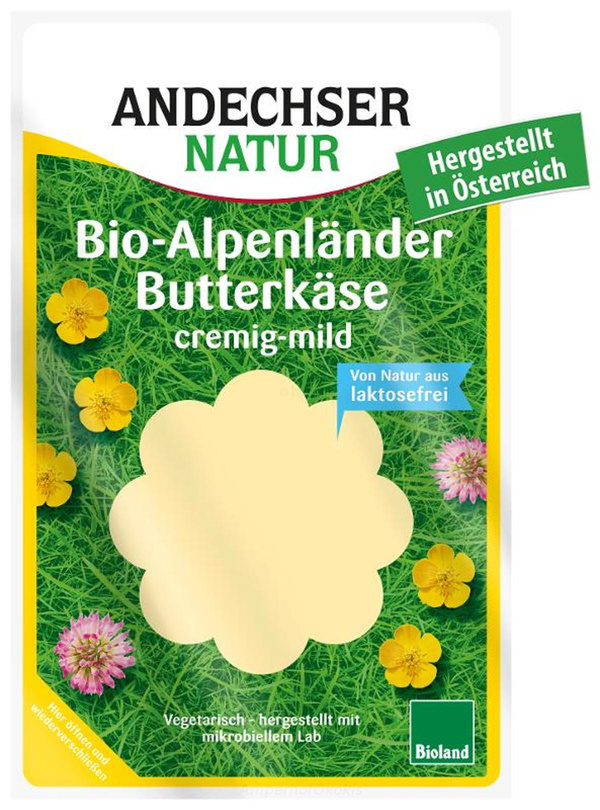 Produktfoto zu Alpenländer Butterkäse in Scheiben 150g