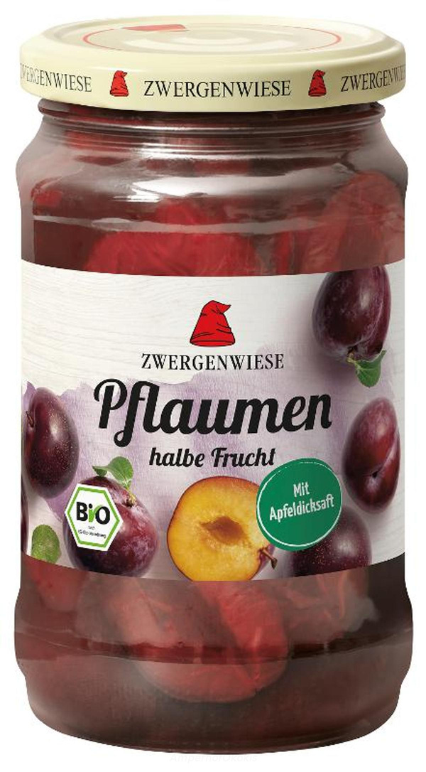 Produktfoto zu Pflaumen halbiert im Glas 360 g