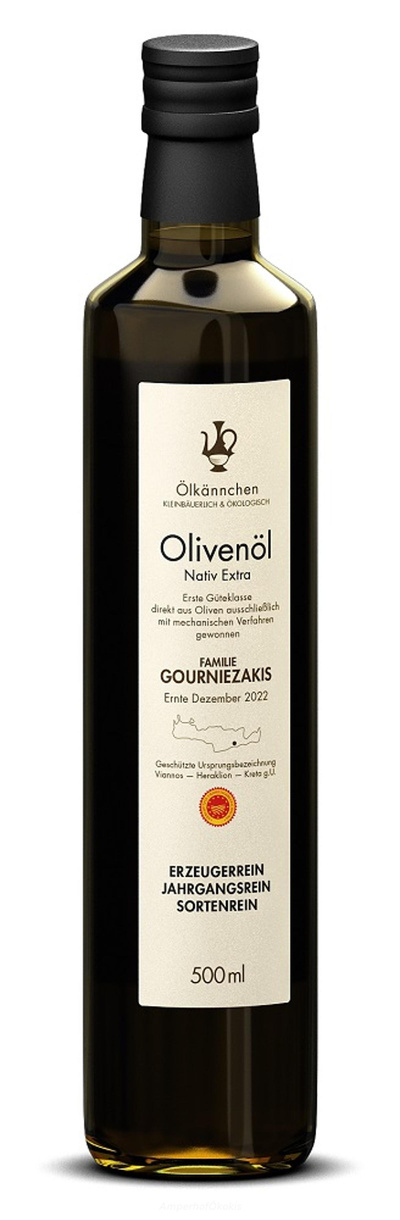 Produktfoto zu Olivenöl Gourniezakis 0,5 l