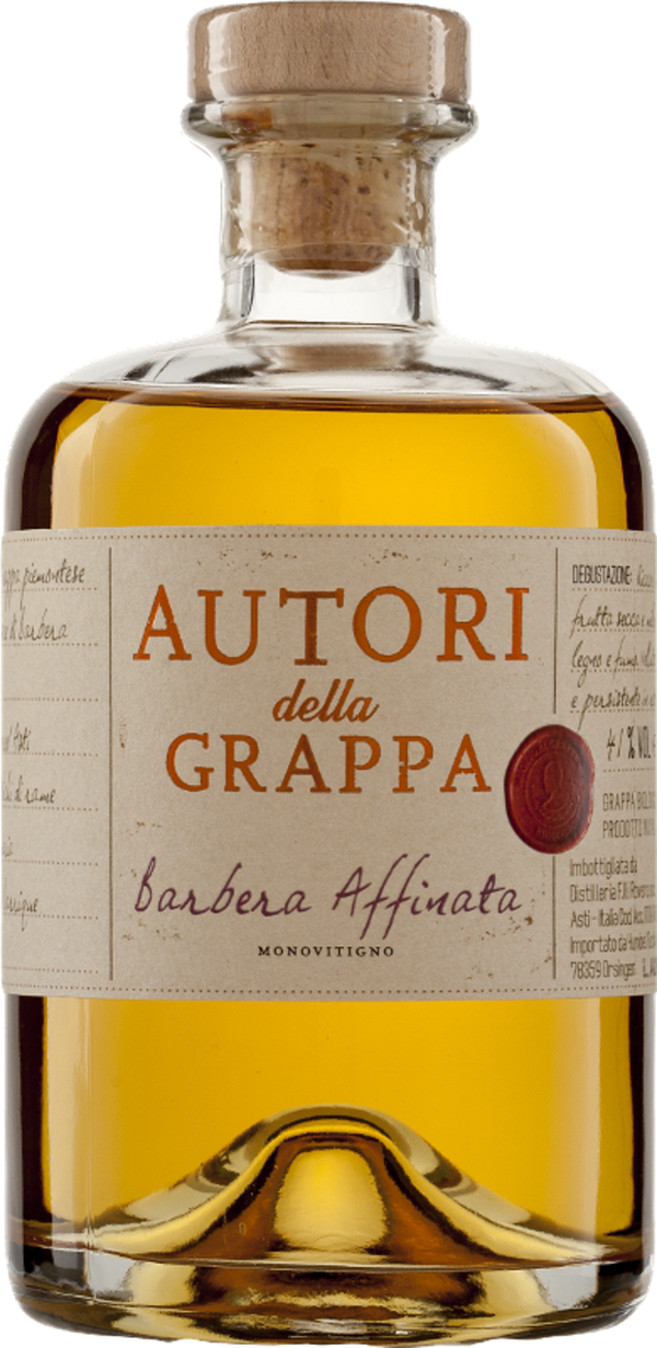 Produktfoto zu Grappa Barbera Affinata 0,5 l