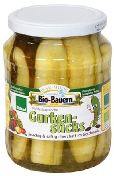 Produktfoto zu Gurkensticks im Glas 670 g