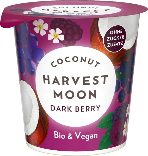 Produktfoto zu Kokosmilch-Joghurt Dark Berry 125g