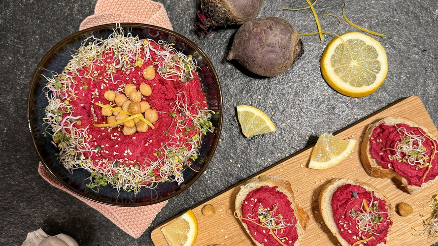 Rezeptbild für Rote Bete Hummus