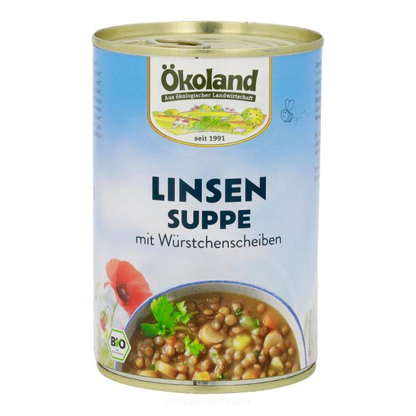 product photo for Linsensuppe mit Würstchenscheiben 400g