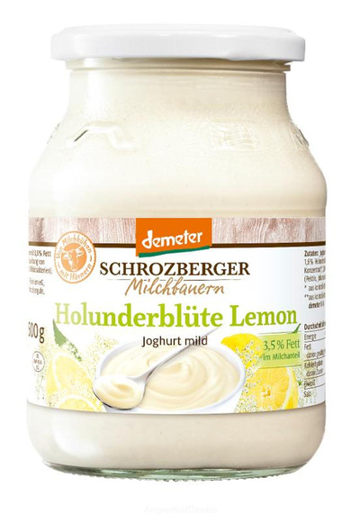product photo for Joghurt Holunderblüte Lemon 500g 3,5% Fett