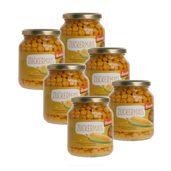 Produktfoto zu Zuckermais im Glas 6x350 g
