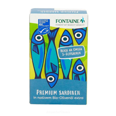 Produktfoto zu Sardinen mit Haut und Gräten 120 g