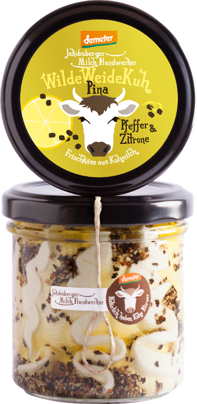 Produktfoto zu Frischkäse Pfeffer & Zitrone 140g