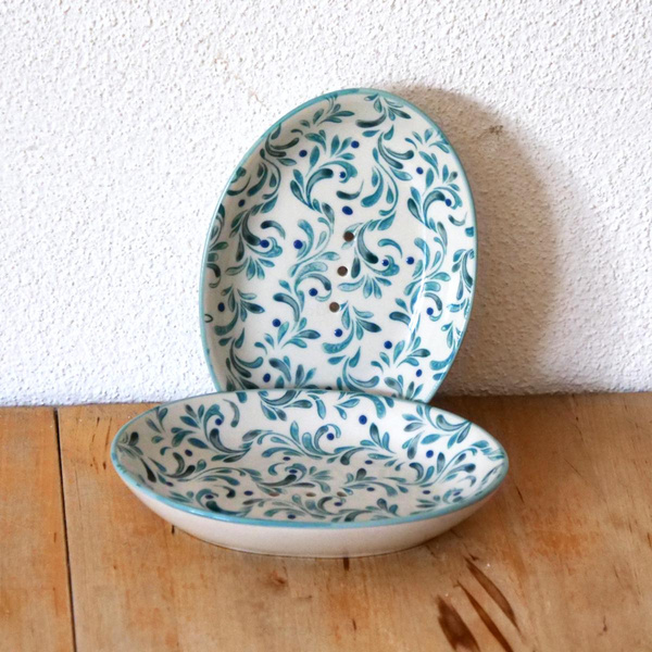 Produktfoto zu Seifenschale blau oval