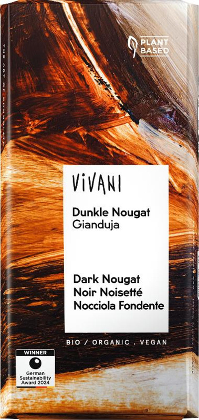 Produktfoto zu Vivani Dunkle Nougat 80 g