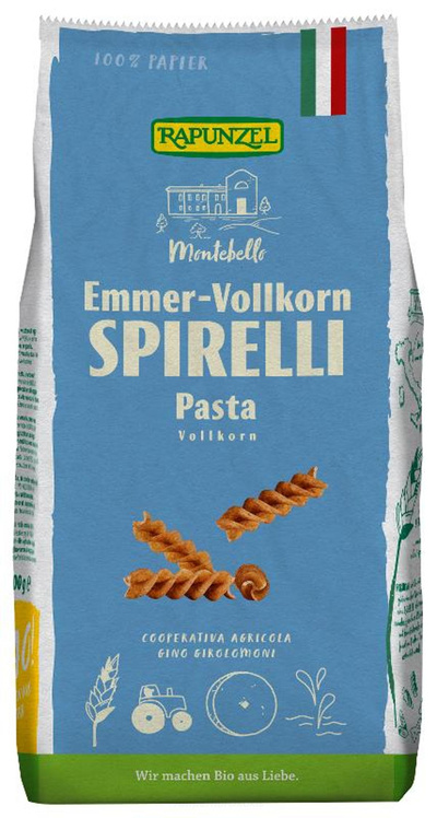 Produktfoto zu Emmer-Spirelli Vollkorn 500g