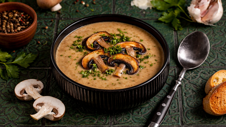 Rezeptbild für Champignonsuppe