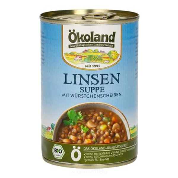 product photo for Linsensuppe mit Würstchenscheiben 400g