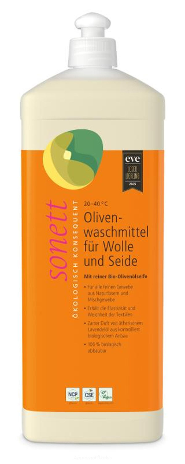 Produktfoto zu Oliven Waschmittel für Wolle & Seide 1 l