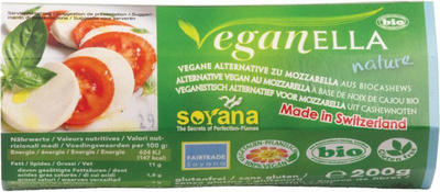 Produktfoto zu Veganer Mozzarella Veganella natur 200g