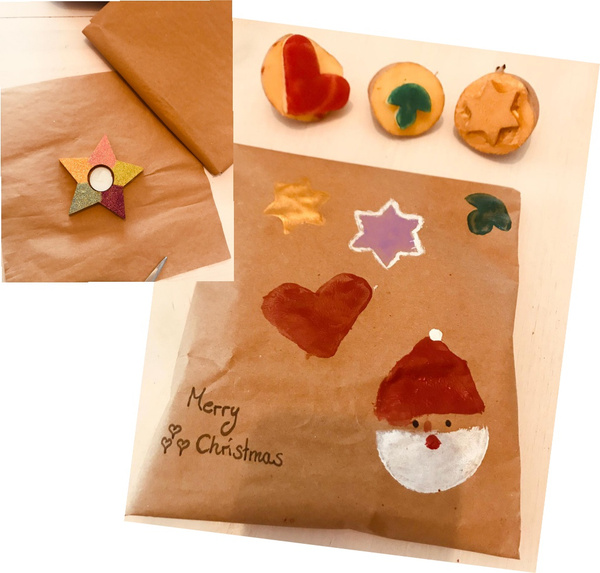 Papiereinleger als Geschenkpapier