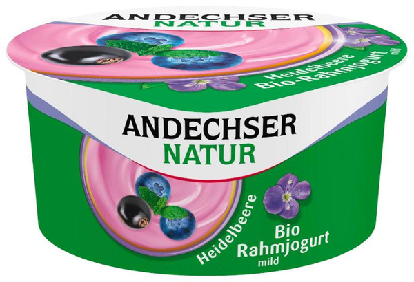 product photo for Rahmjoghurt Heidelbeere-Cassis 150g