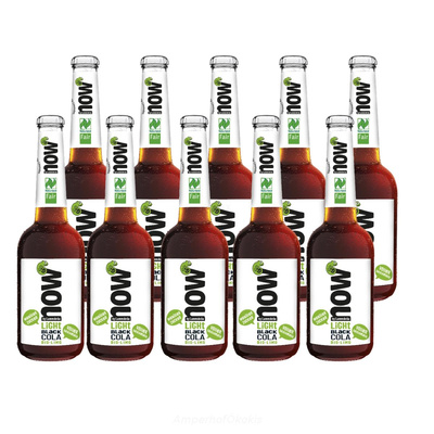 Produktfoto zu now Black Cola LIGHT 10x0,33 l