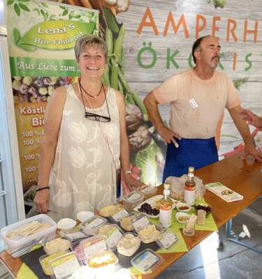 Lenas Bio-Feinkost ist diesmal zur Verkostung dabei