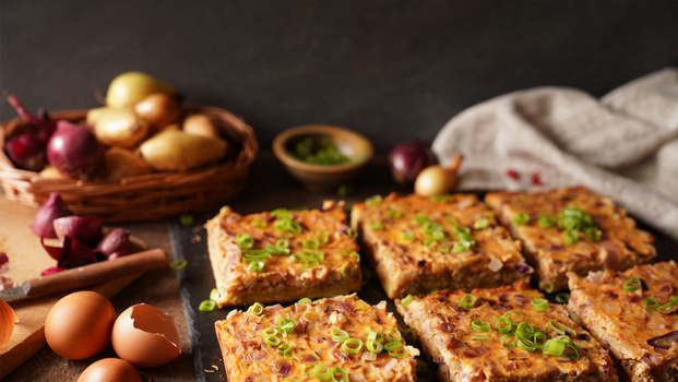 Rezeptbild für Zwiebelkuchen ohne Hefe