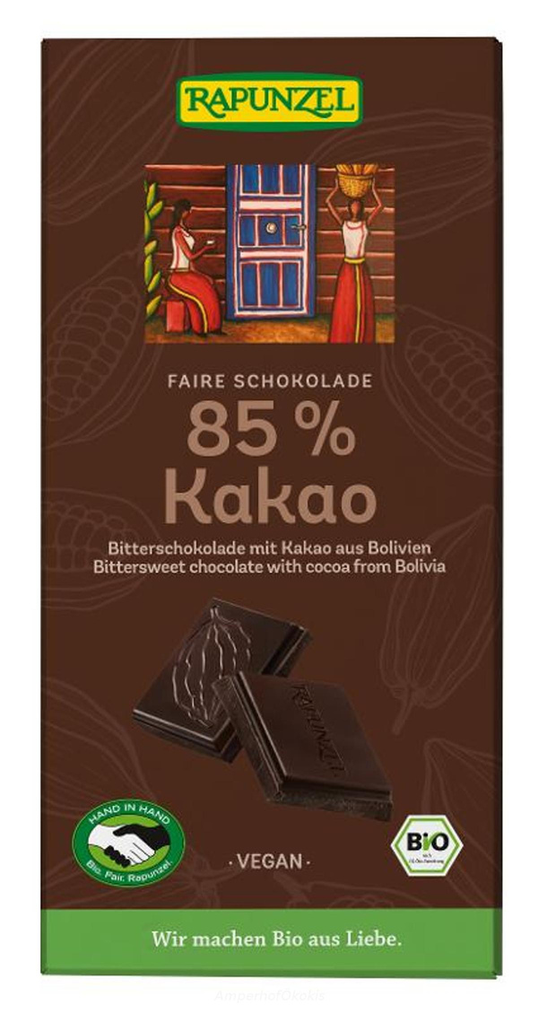 product photo for Bitterschokolade 85% Kakao 80g