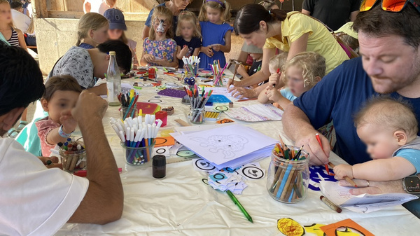 Team Kasse: unser Fahrer Günter (fährts mittwochs), Geschäftsführer Ulli, Sina von der Verwaltung und Tanja von der Kundenbetreuung.