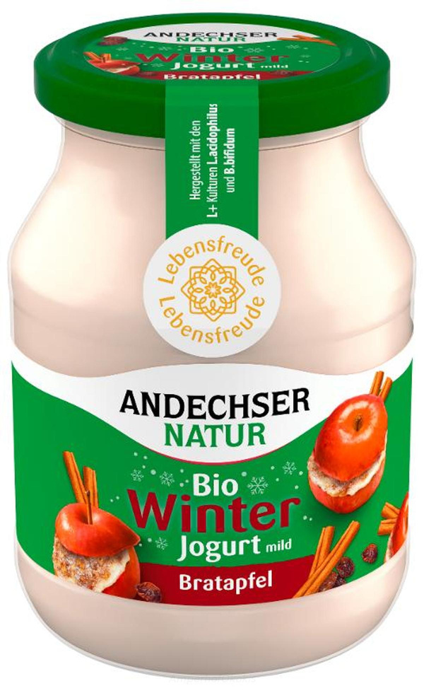 Produktfoto zu Joghurt Bratapfel 3,8% Fett 500g Glas