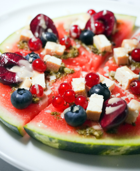 Wassermelonenpizza