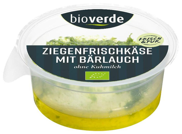 Produktfoto zu Ziegenfrischkäse mit Bärlauch 100g