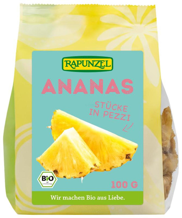 product photo for Ananas getrocknet 100 g