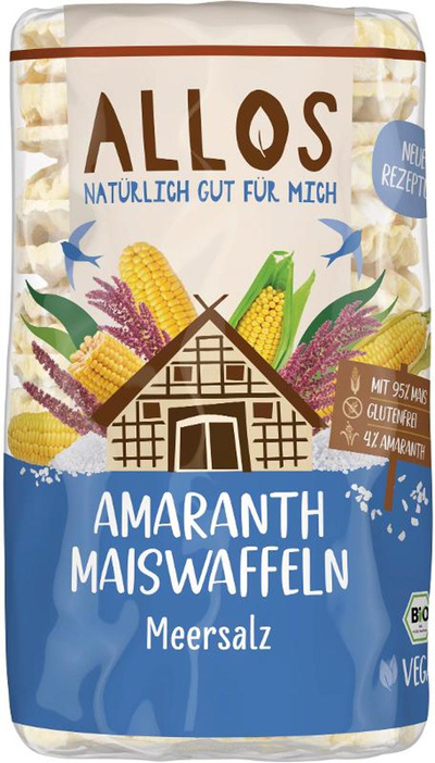 Produktfoto zu Amaranth Maiswaffeln mit Meersalz 115 g