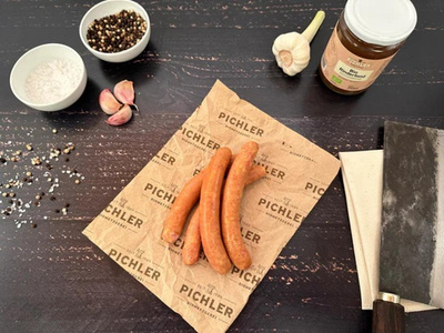 Produktfoto zu Käsekrainer (Bratwurst m. Käse) 4 Stück 200g