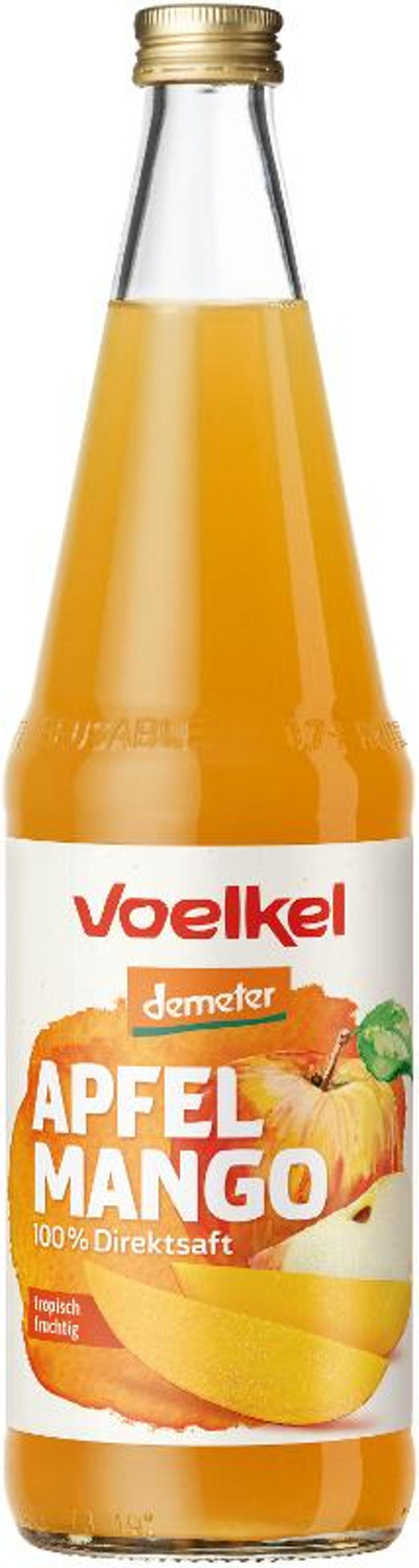 Produktfoto zu Apfel-Mango-Saft Voelkel  0,7 l