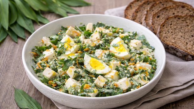 Rezeptbild für Bärlauch-Käse Salat