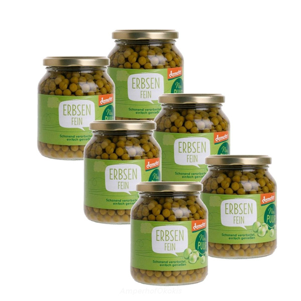product photo for Erbsen im Glas 6x350 g