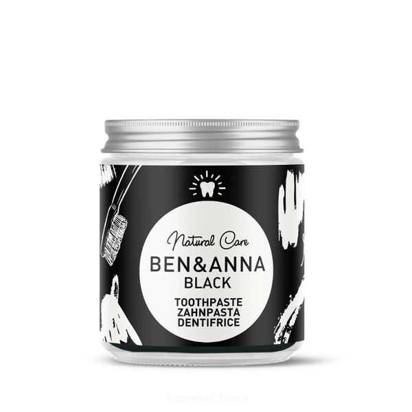 Produktfoto zu Zahnpasta Black im Glas 100 g