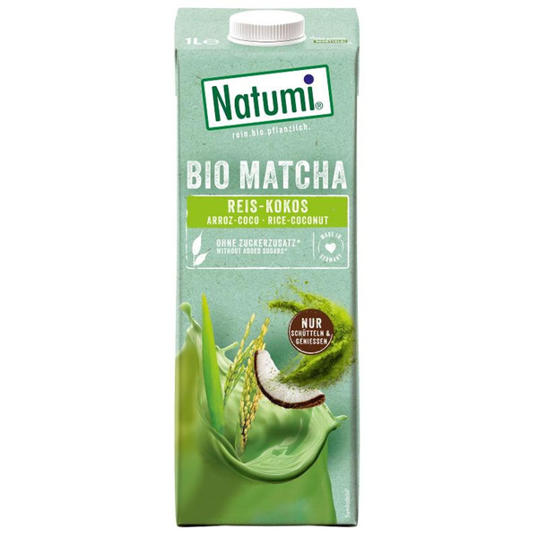 Produktfoto zu Natumi Matcha Reis Kokos Drink 1 l
