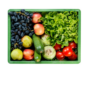 Bunte Kiste: Gemüse, Salat und Obst für die schnelle Küche