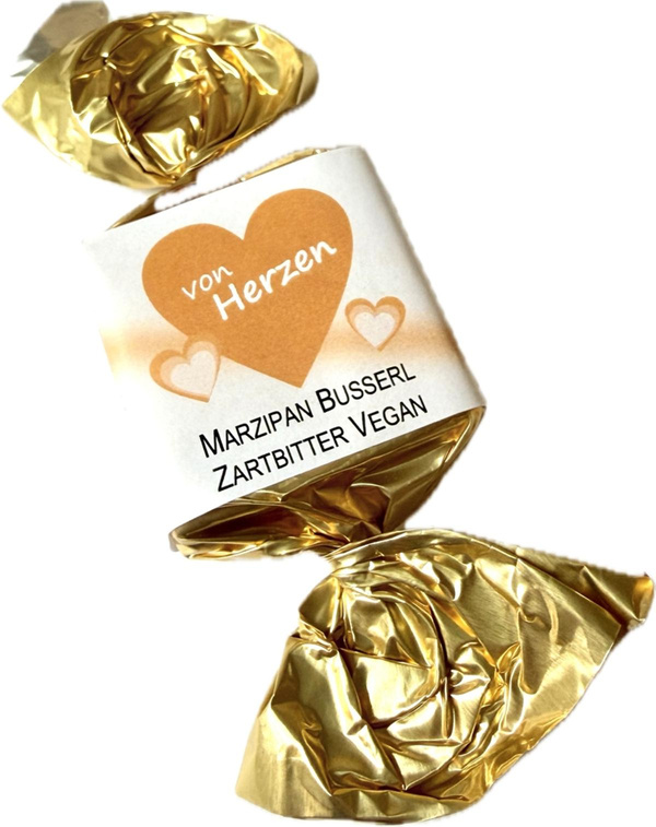 product photo for Von Herzen Marzipanbusserl Zartbitter 21 g