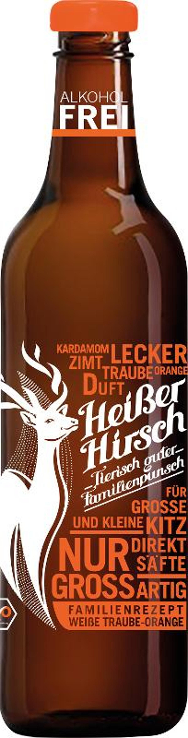 Produktfoto zu Punsch Heißer Hirsch 0,75 l