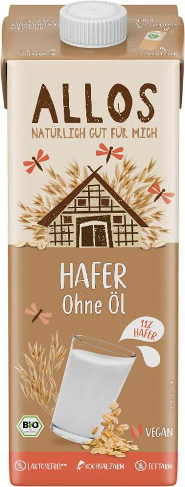 product photo for Haferdrink ohne Öl 1 l